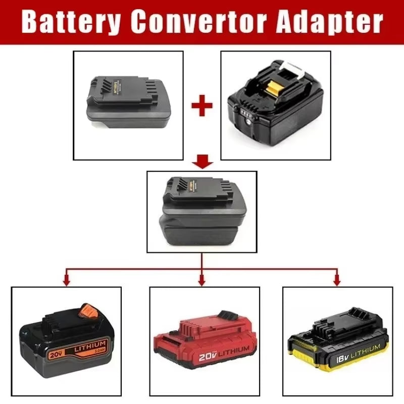 For Makita 18V Lithium-Ion Batteries MT18BPS Battery Adapter 