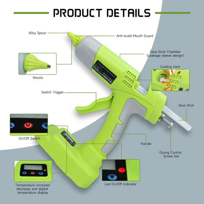  Handheld Hot Glue Gun for Ryobi 18V 