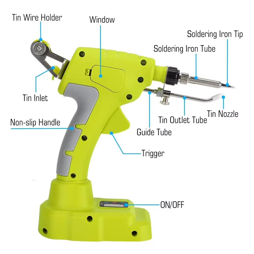 Electric Soldering Gun for Ryobi 18V
