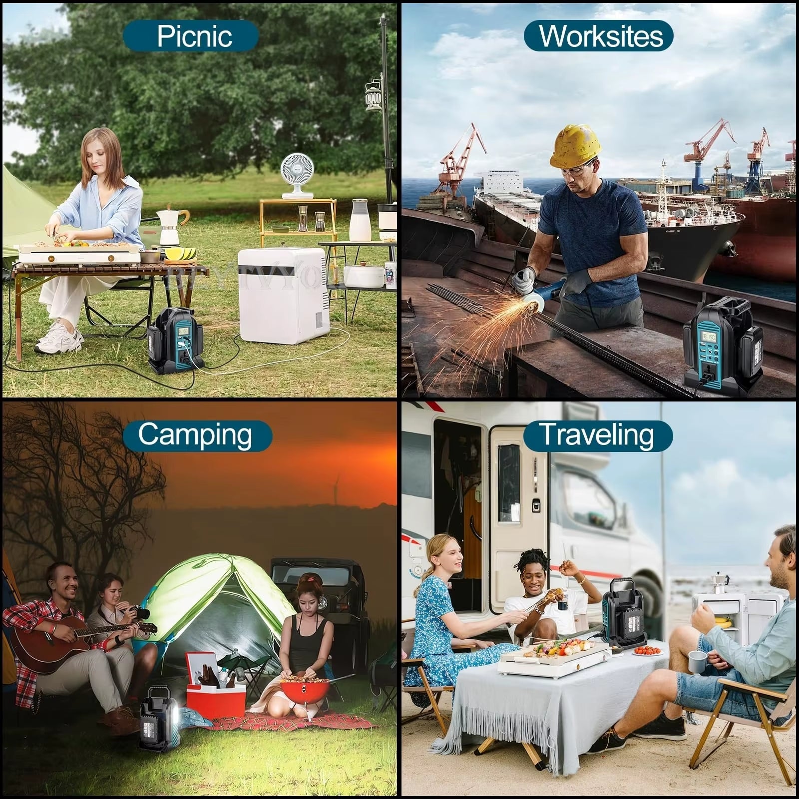 Power Inverter Compatible with Makita 18V 