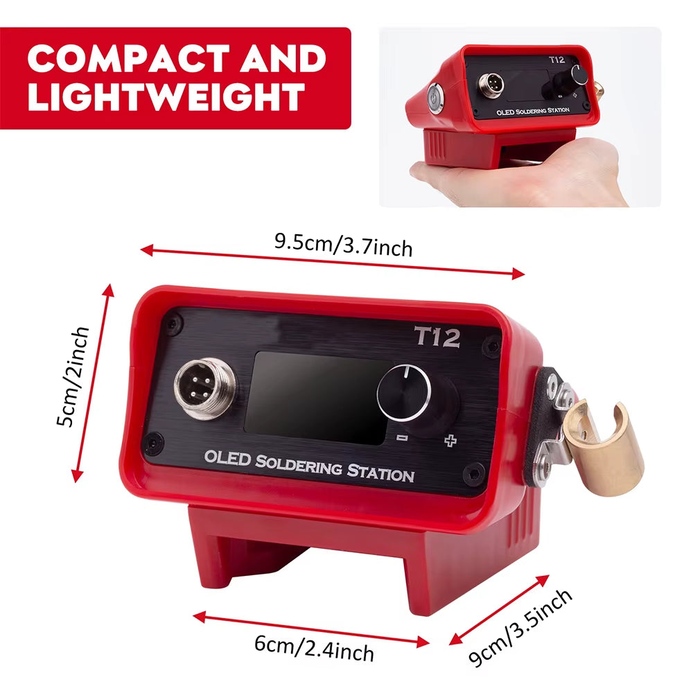 OLED T12 Soldering Iron Station  for Milwaukee 18V