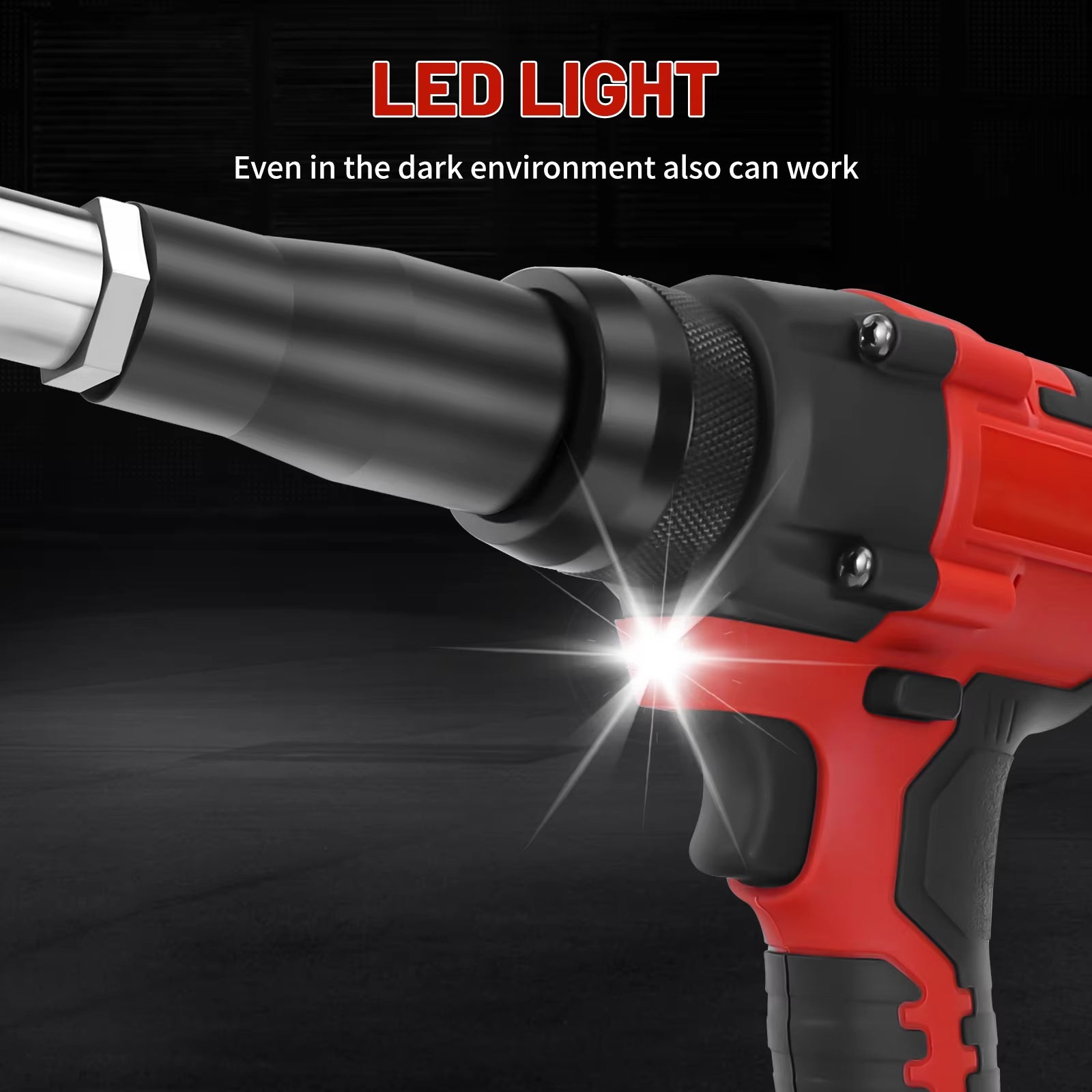 Brushless Electric Rivet Gun 2.4-4.8Mm for Milwaukee 18V