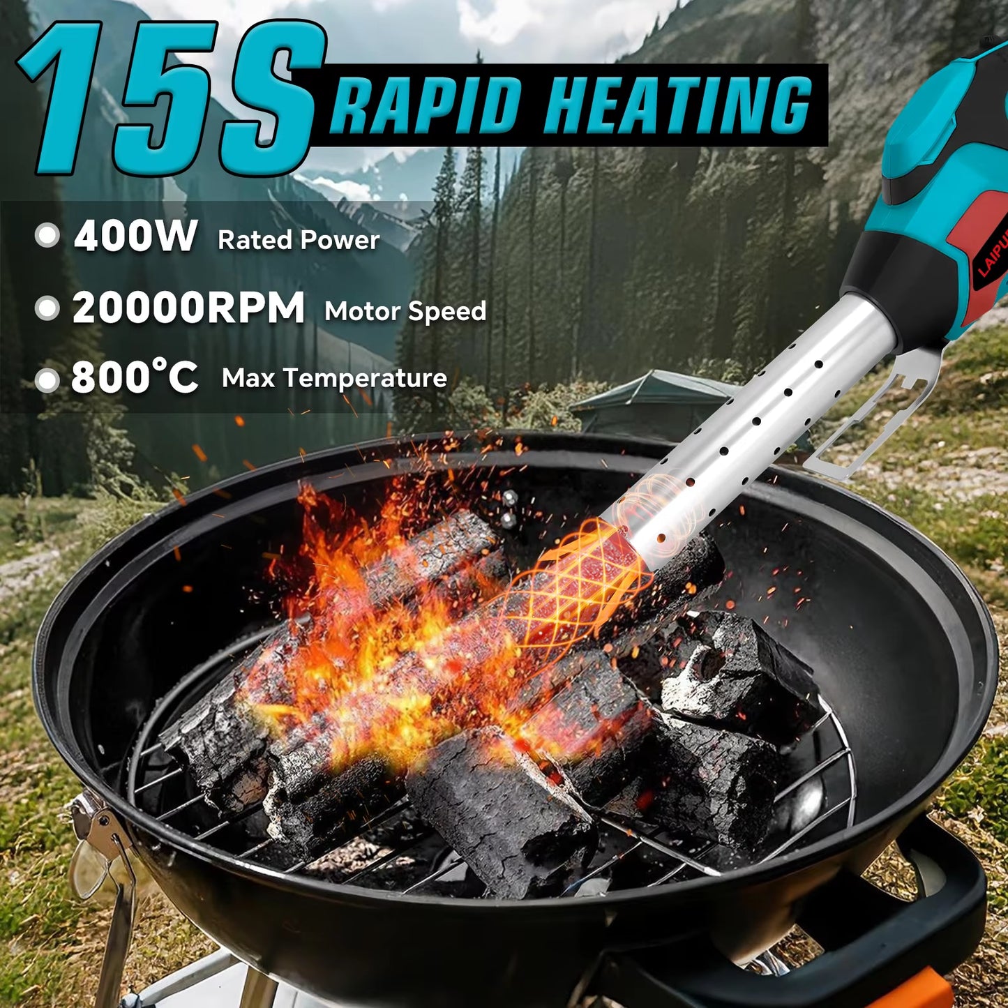 400W Cordless Fire Starter for Makita 18V 