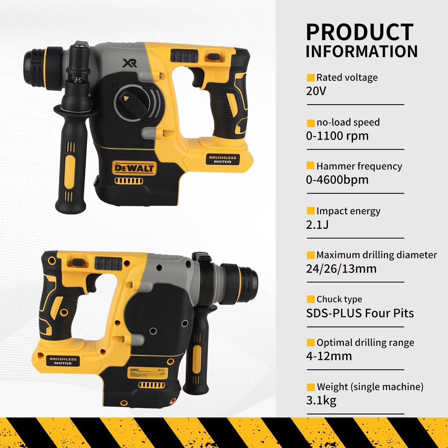  Rotary Drill SDS for Dewalt