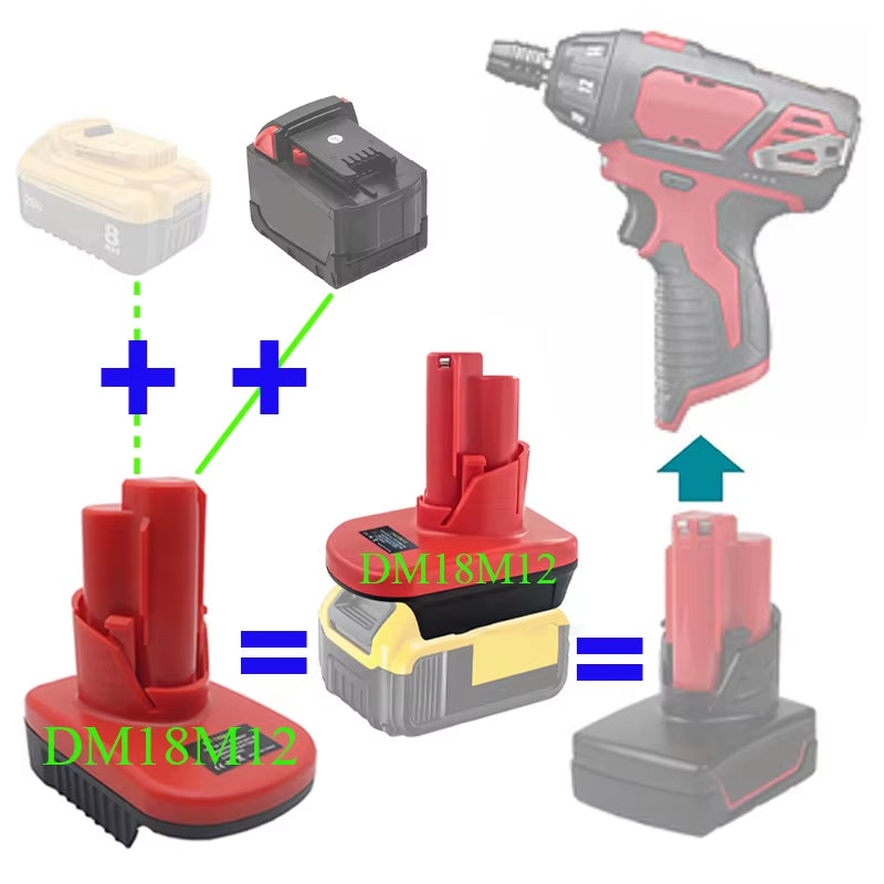 MT18M12 DM20M12 Adapter Converter for Makita for Dewalt