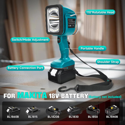 Cordless LED Work Light for Makita 18V 