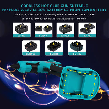 50W Cordless Hot Glue Gun for Makita 18V 