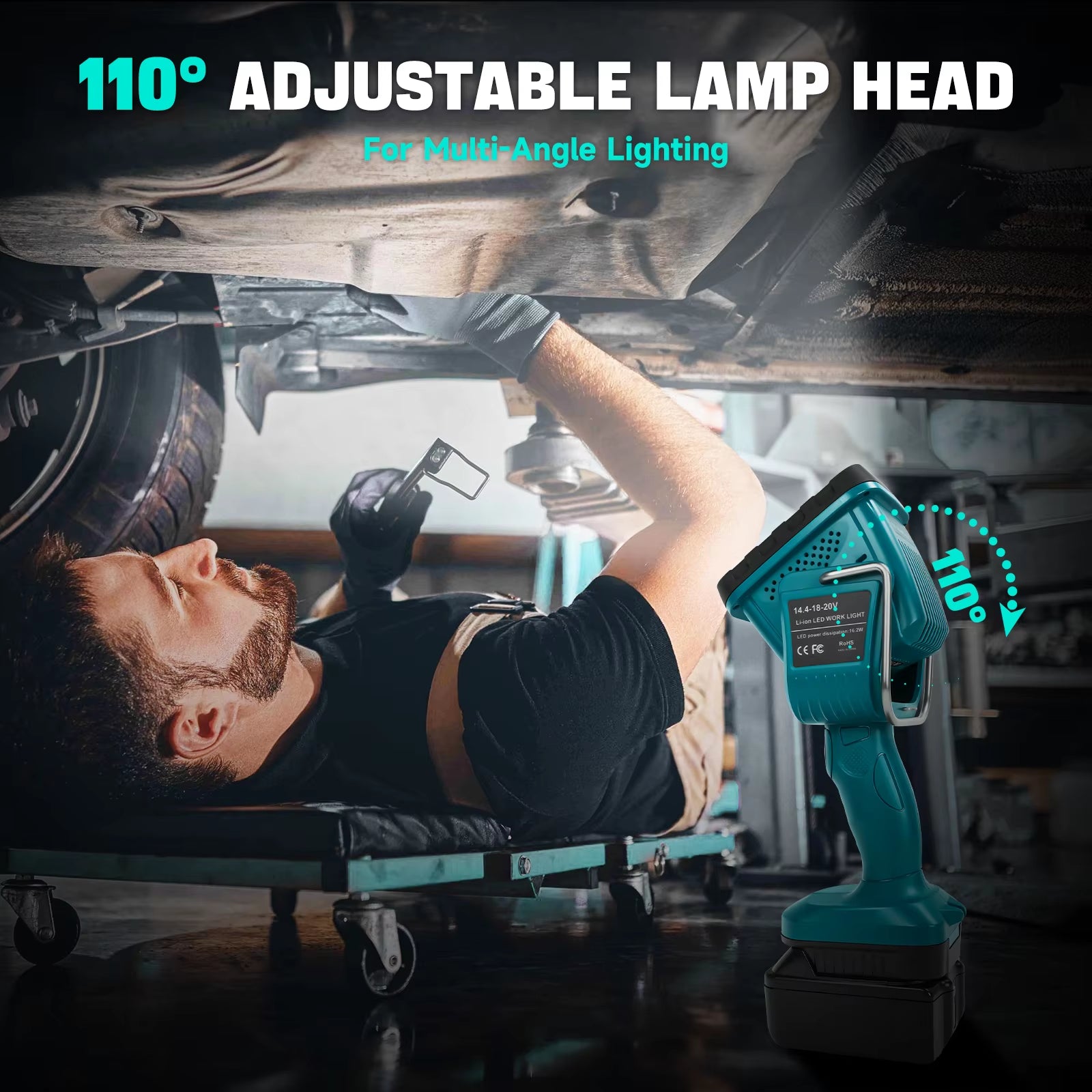 Cordless LED Work Light for Makita 18V 