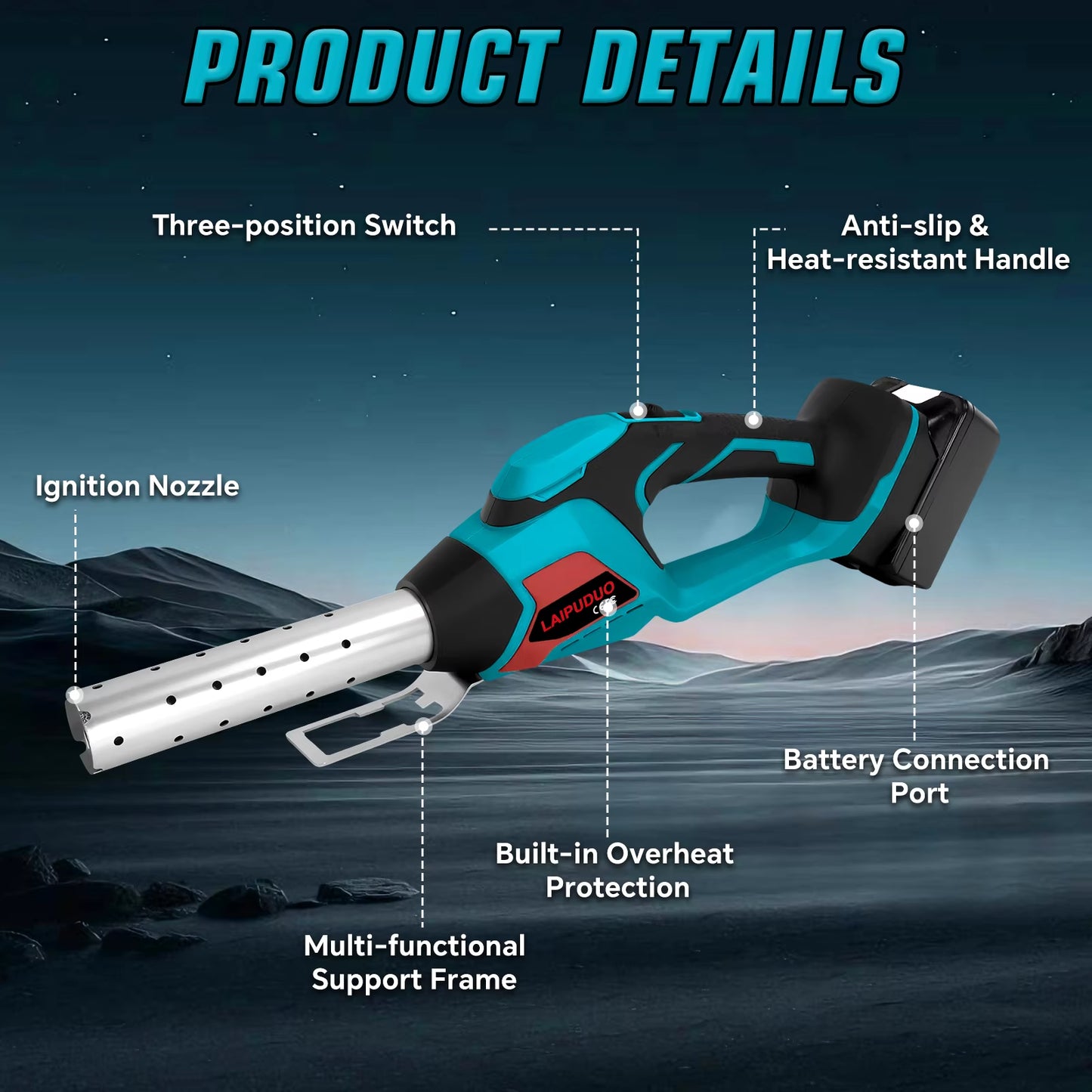 400W Cordless Fire Starter for Makita 18V 