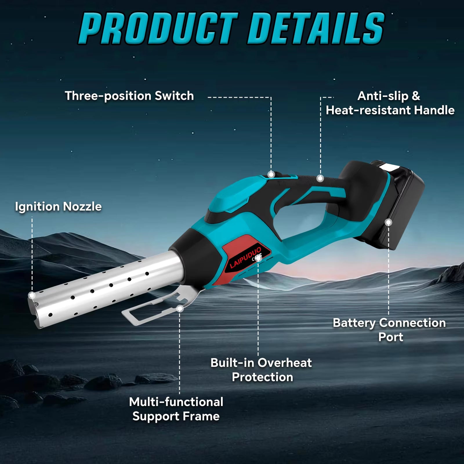 400W Cordless Fire Starter for Makita 18V 