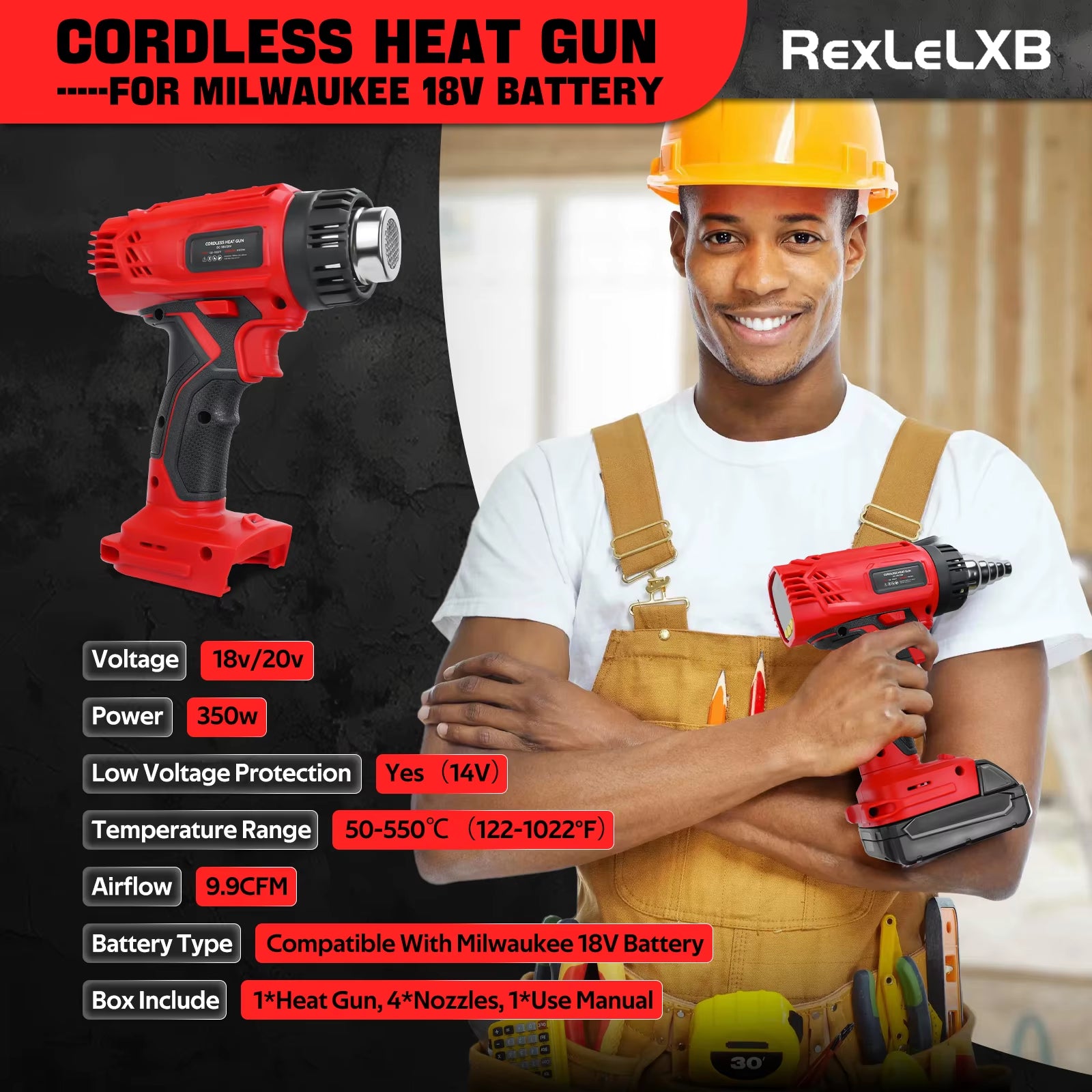 Cordless Heat Gun  for Milwaukee 18V 