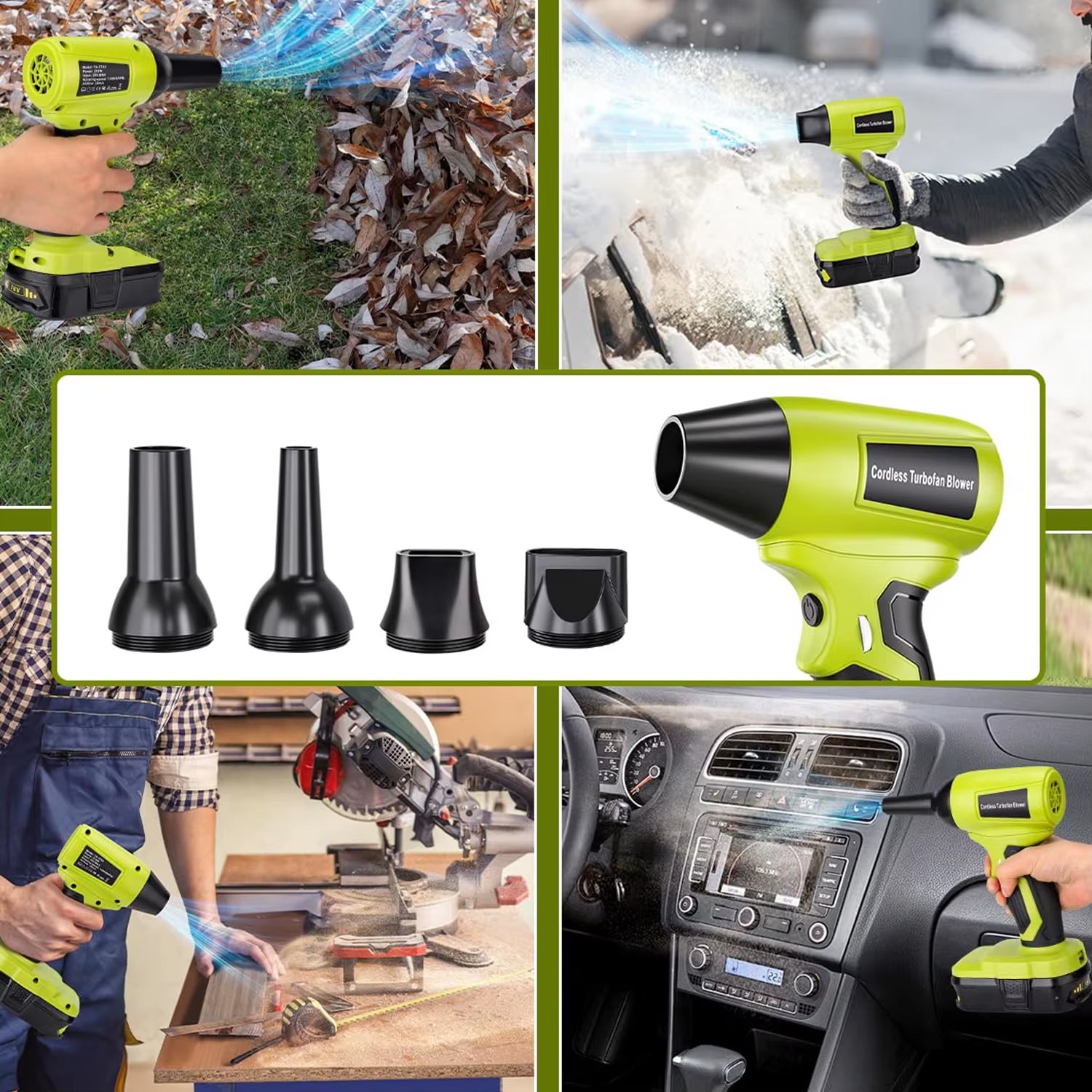  Brushless Turbo Blower for Ryobi 18V