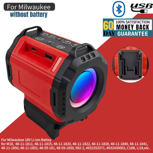 Bluetooth Speaker for Milwaukee