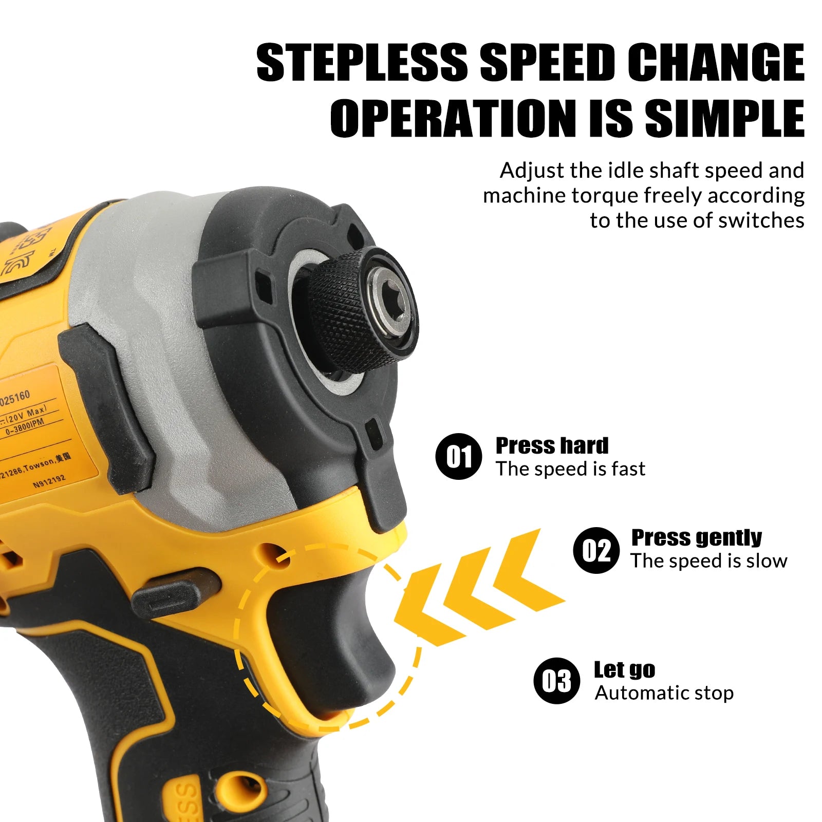 Brushless Motor Screwdriver and Impact Drill set 