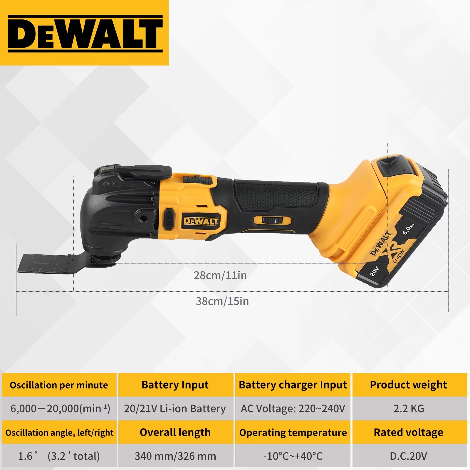  Oscillating Tool for DeWalt 