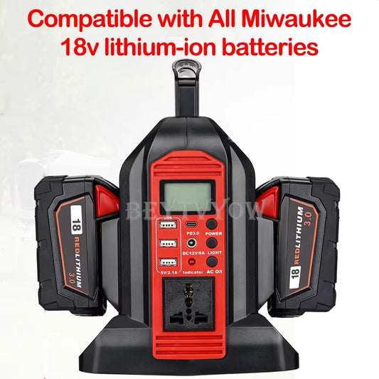 350W Power Inverter for Milwaukee 18V