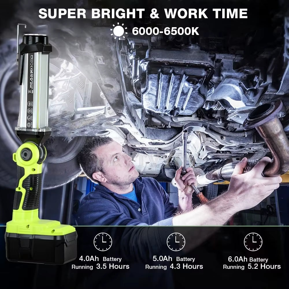 Cordless Portable Flashlight for Ryobi 18V 