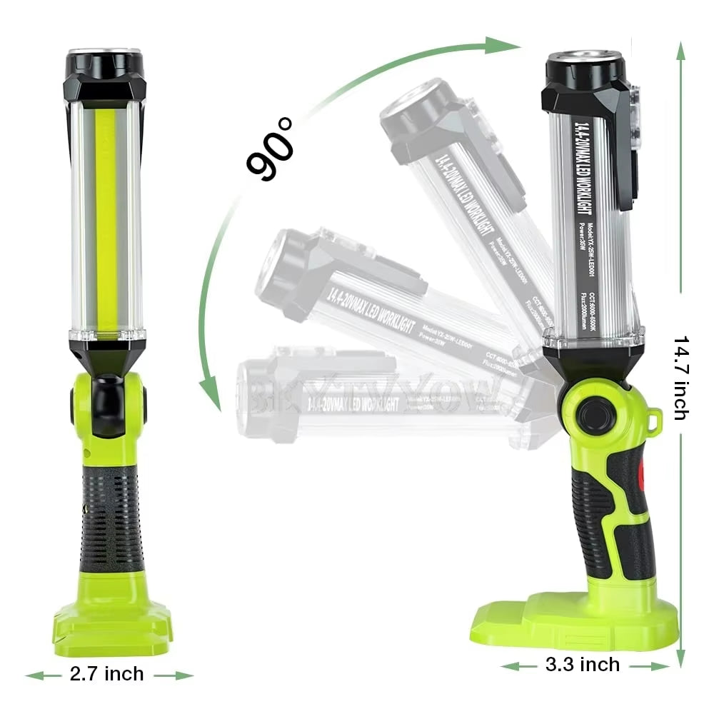 Cordless Portable Flashlight for Ryobi 18V 