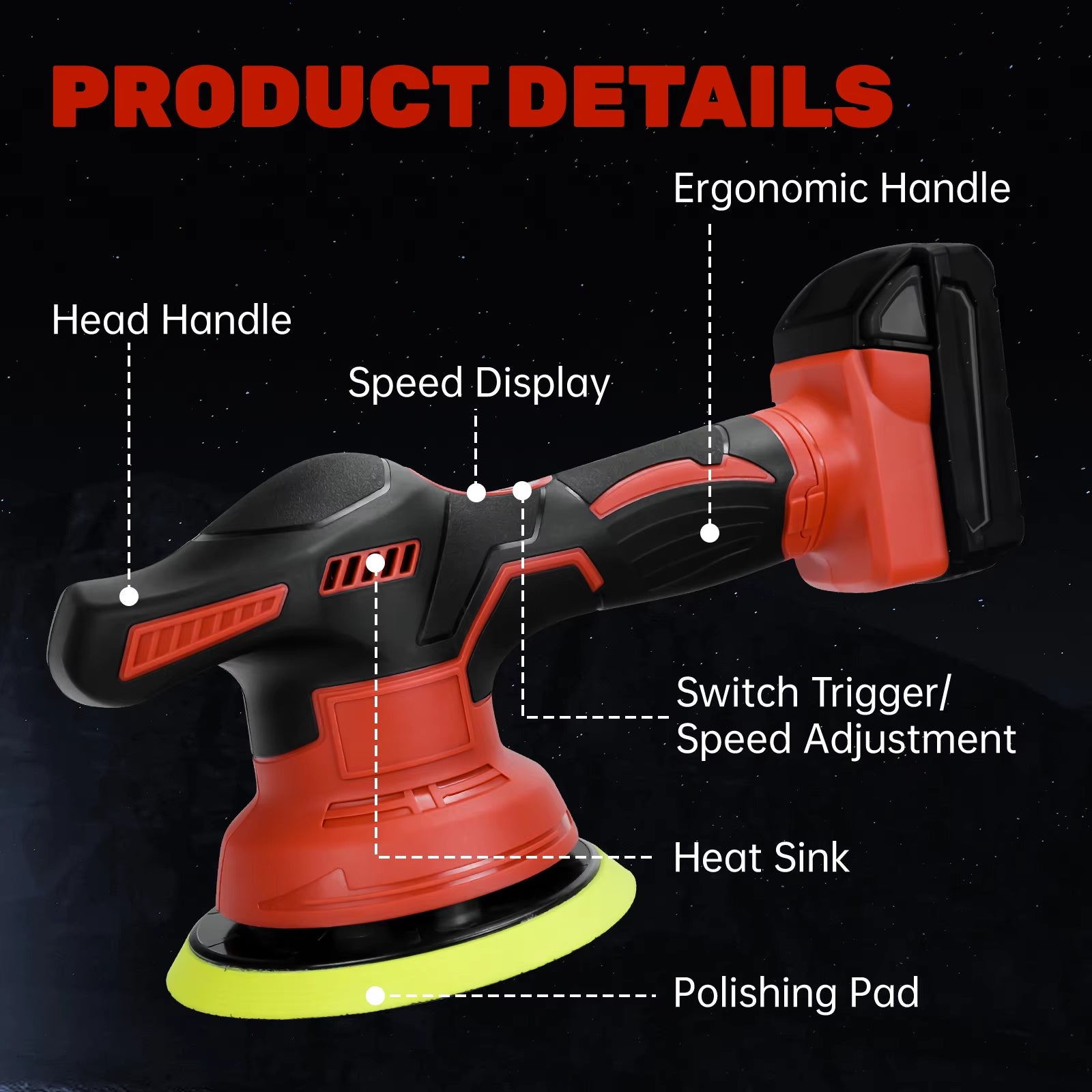 Cordless Car Buffer Polisher for Milwaukee 18V