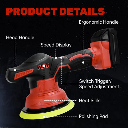 Cordless Car Buffer Polisher for Milwaukee 18V