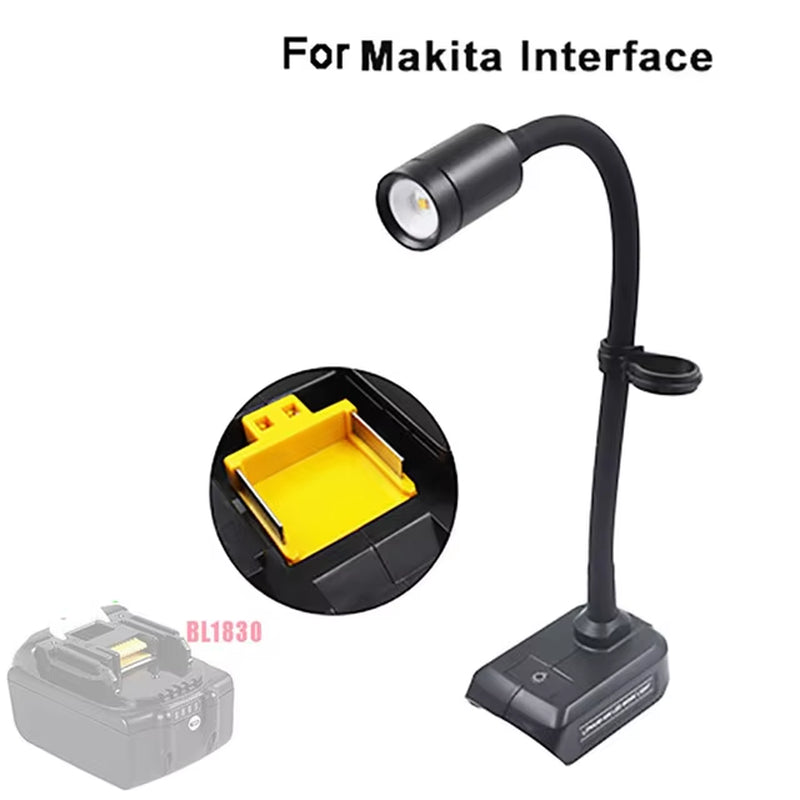 Desk Work Hose Lamp Suitable for Makita 