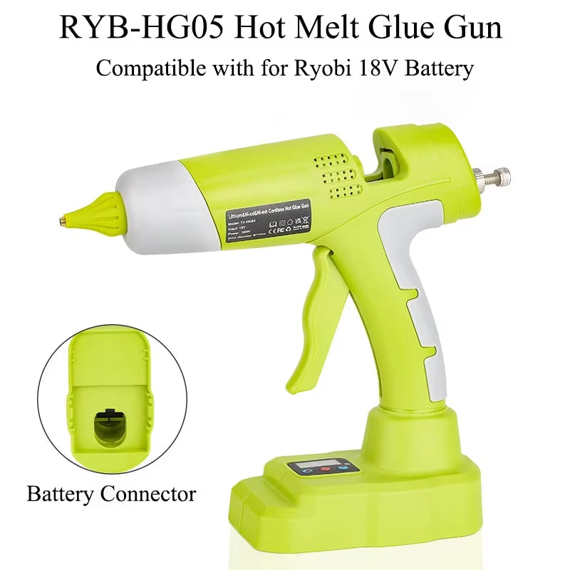  Handheld Hot Glue Gun for Ryobi 18V 