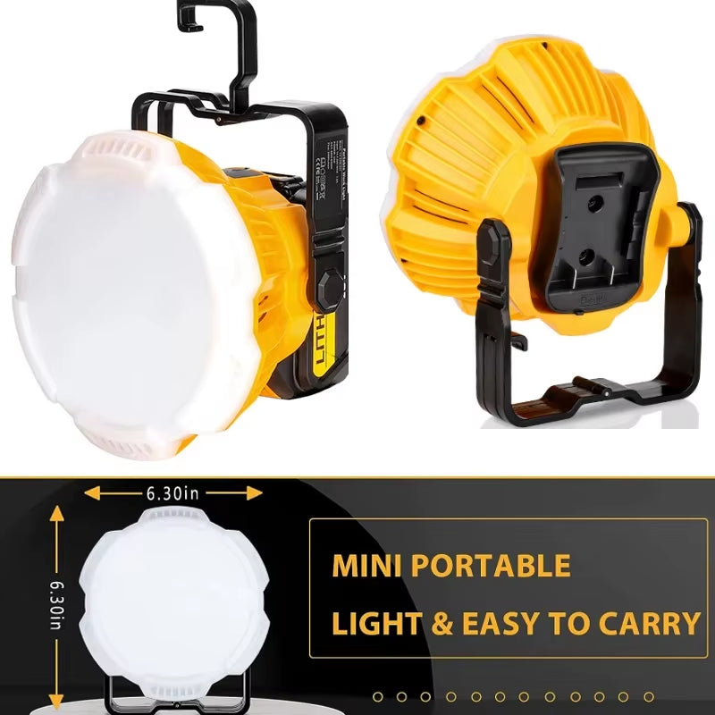 24W 2400LM Portable LED Work Light  for Dewalt