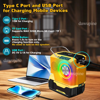 Bluetooth Speaker Radio Music Player for Makita