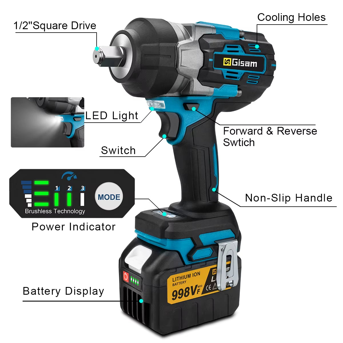  Impact Wrench for Makita 