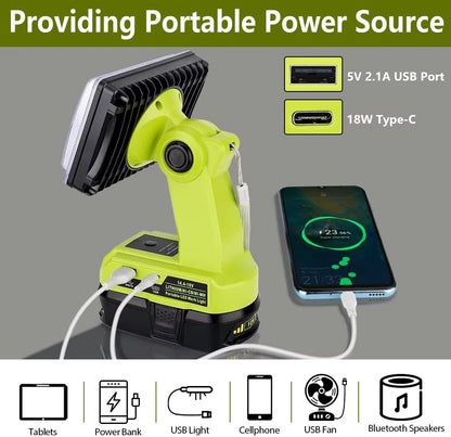 Cordless Led Work Light for Ryobi 18V 